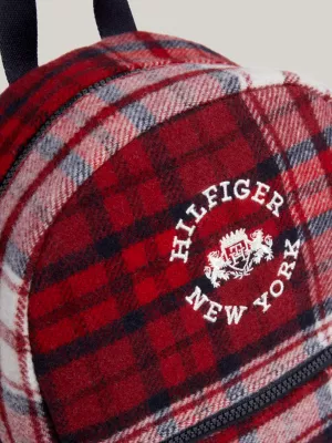 Mochila pequena infantil xadrez tartan