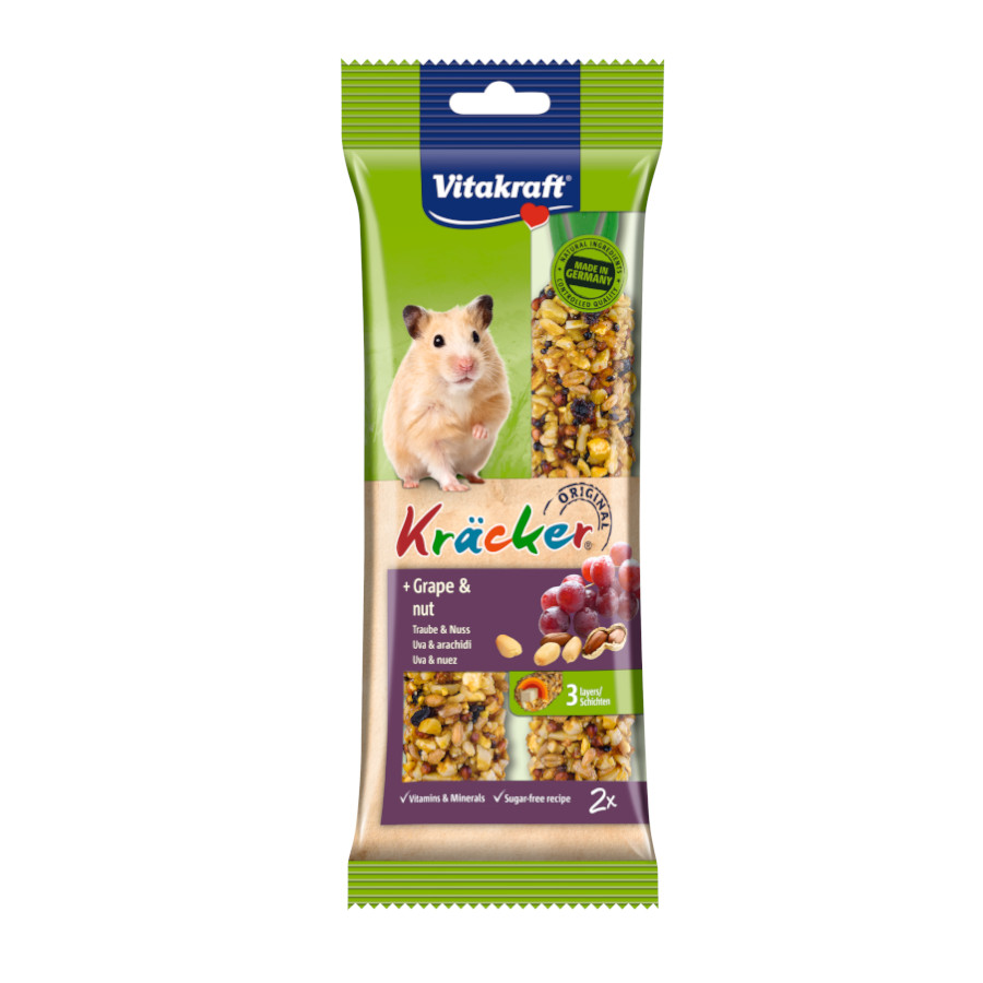 Barras Vitakraft Kräcker de uva e nozes para hamsters