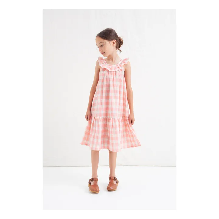 Tocoto Vintage Robe à Carreaux | Rose