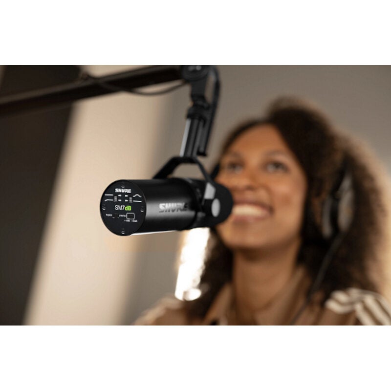 Shure SM7dB dynamische studiomicrofoon met ingebouwde preamp