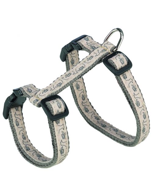 Trixie Kattentuig Met Riem 27–45 Cm\/13 Mm. 1.20 M - Kattenharnas - 27-45 cm Grijs Beige