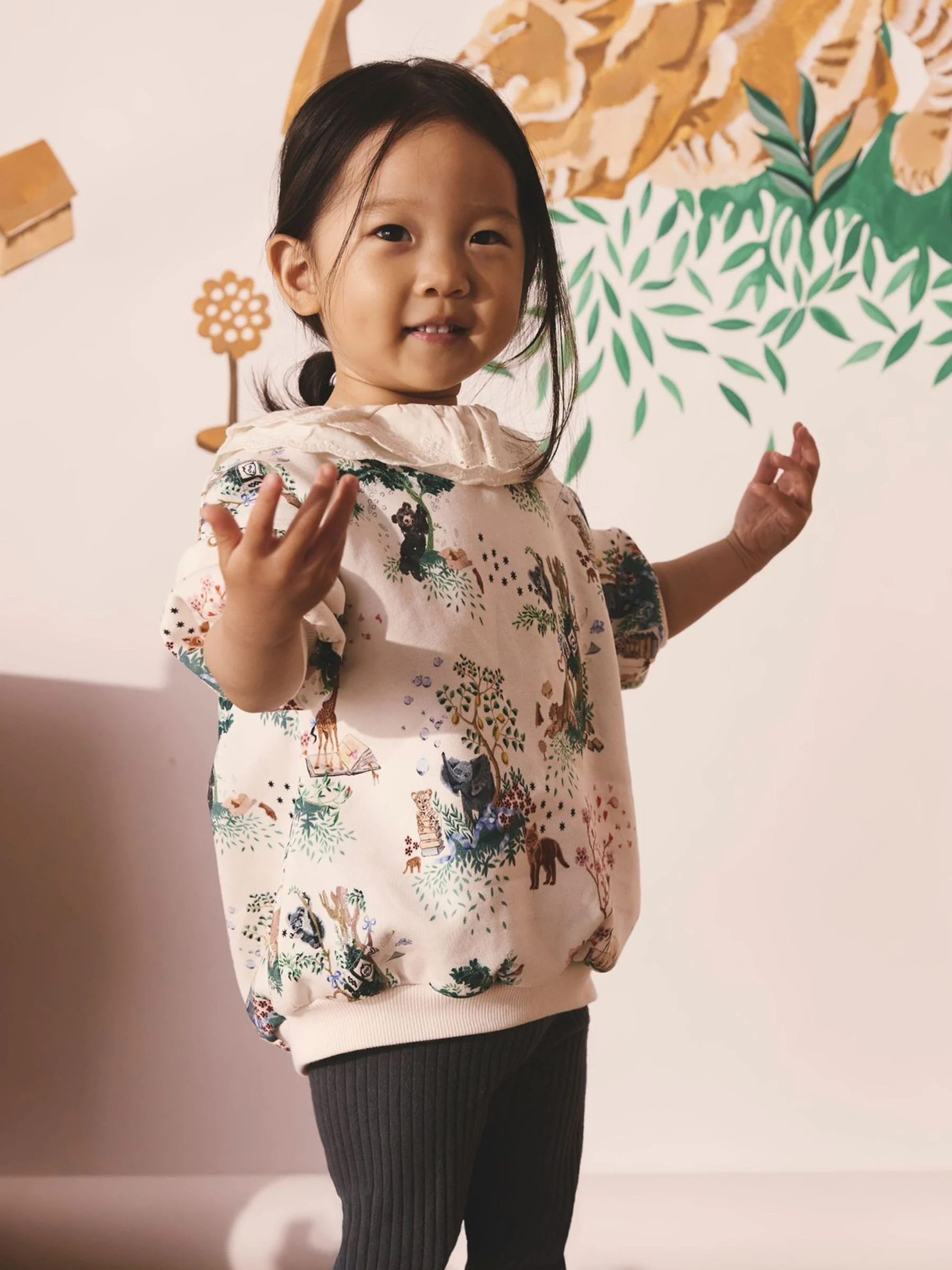 Crème - Cath Kidston Great Ormond Street Sweatshirt & Leggings Set (3mnd -7jr)