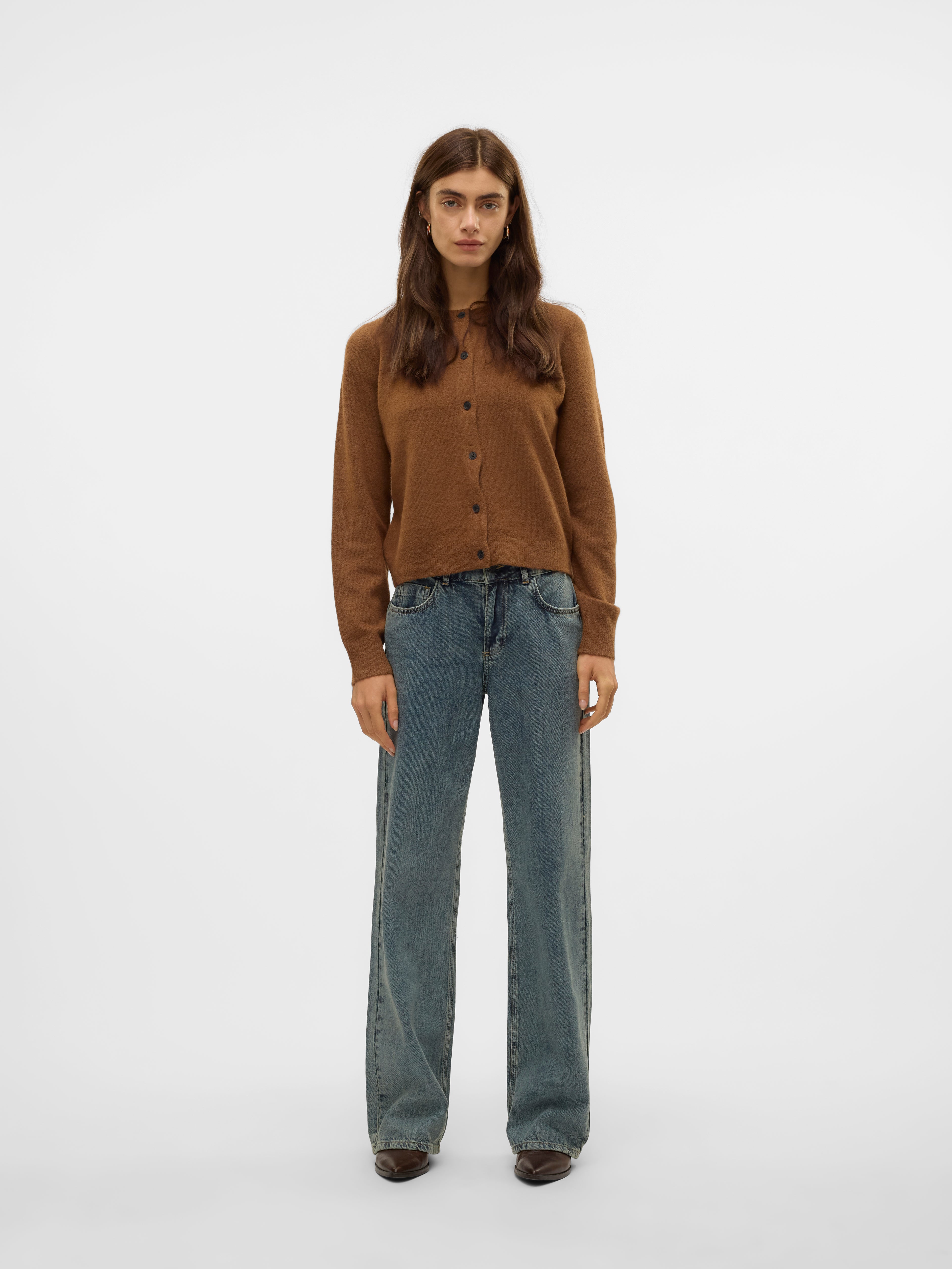SNRANCY Mid waist Wide leg fit Jeans