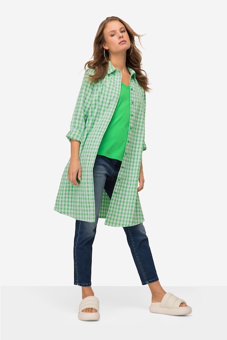 Karo Hemdblusenkleid, Oeko-Tex