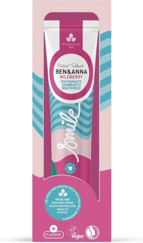 Ben & Anna Tandpasta Wild Berry Fluoride 98g