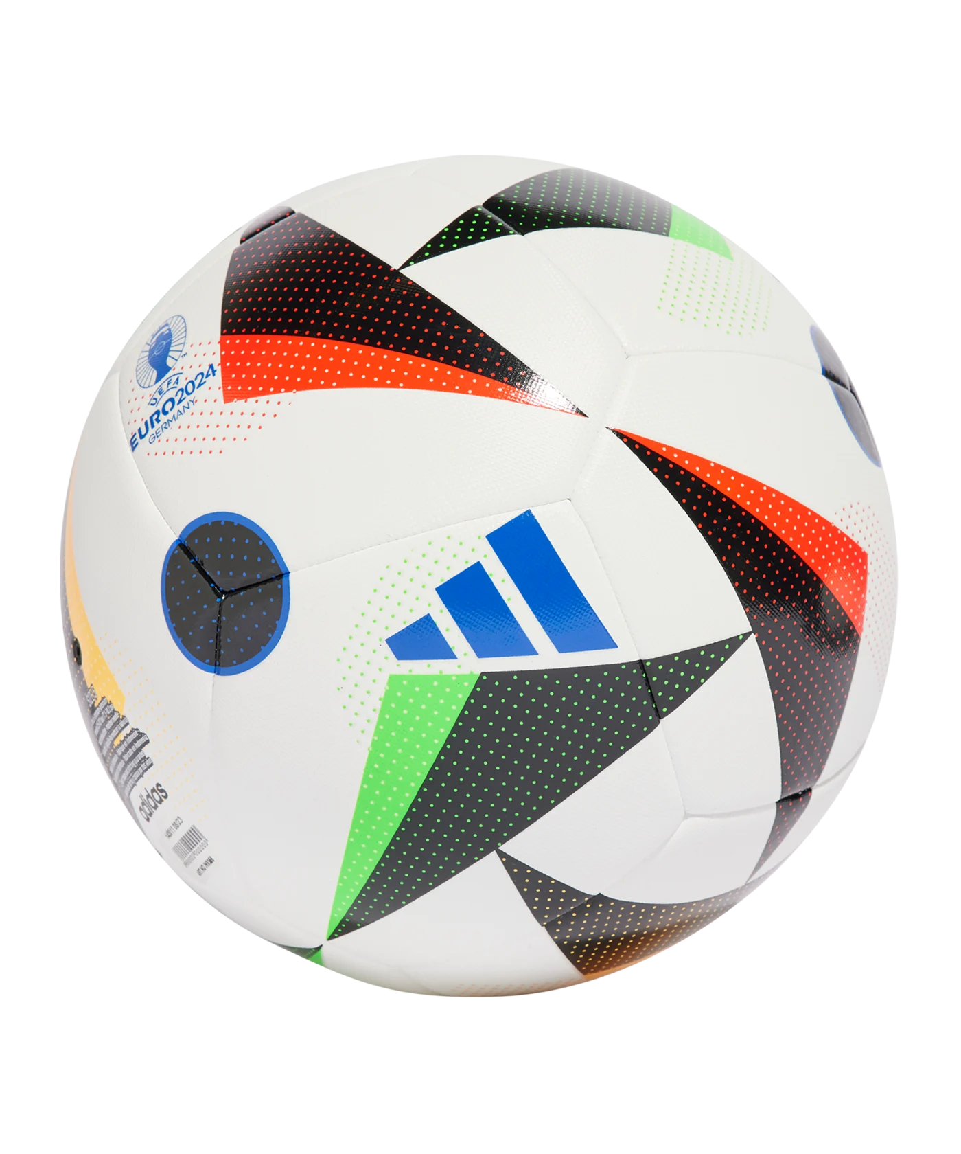 adidas Fussballliebe TRN Trainingsball EM 2024 Weiss Schwarz Blau