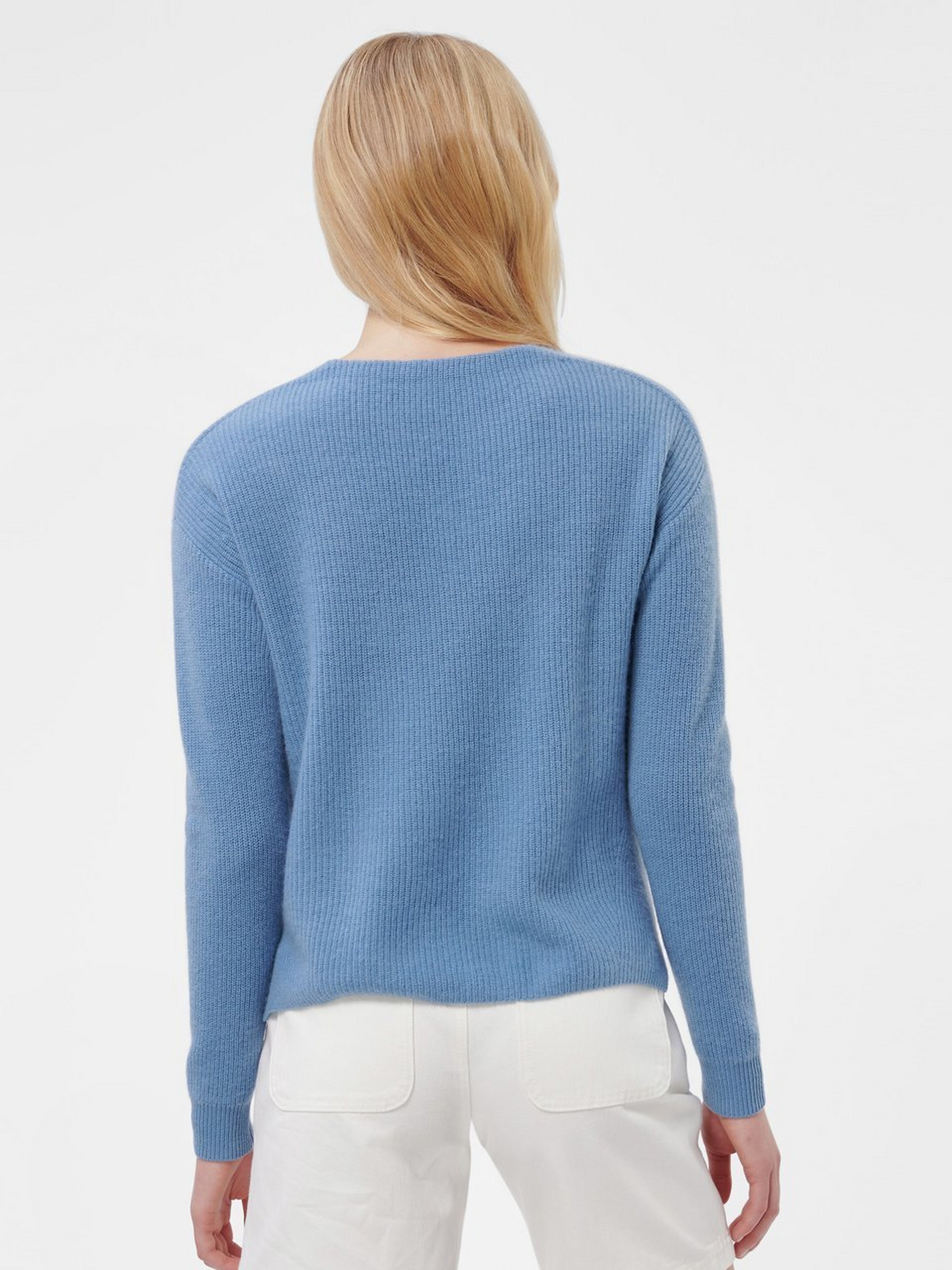 V-Pullover aus 100% Premium-Kaschmir