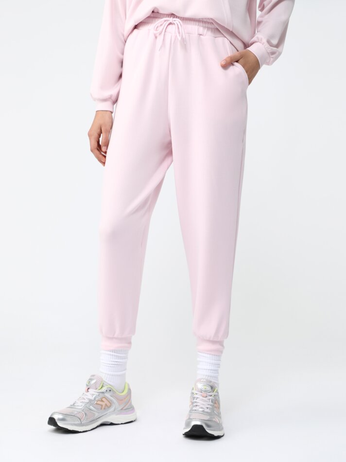 Calça jogger de toque macio - Rosa
