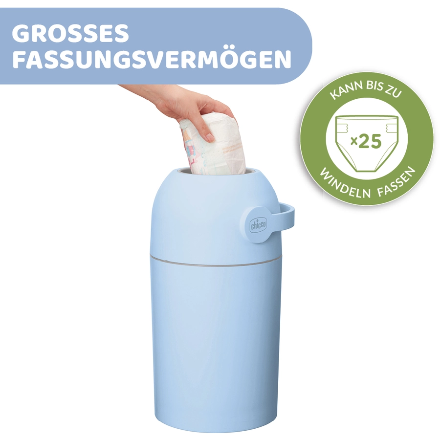 chicco Windeleimer Odour Off blau