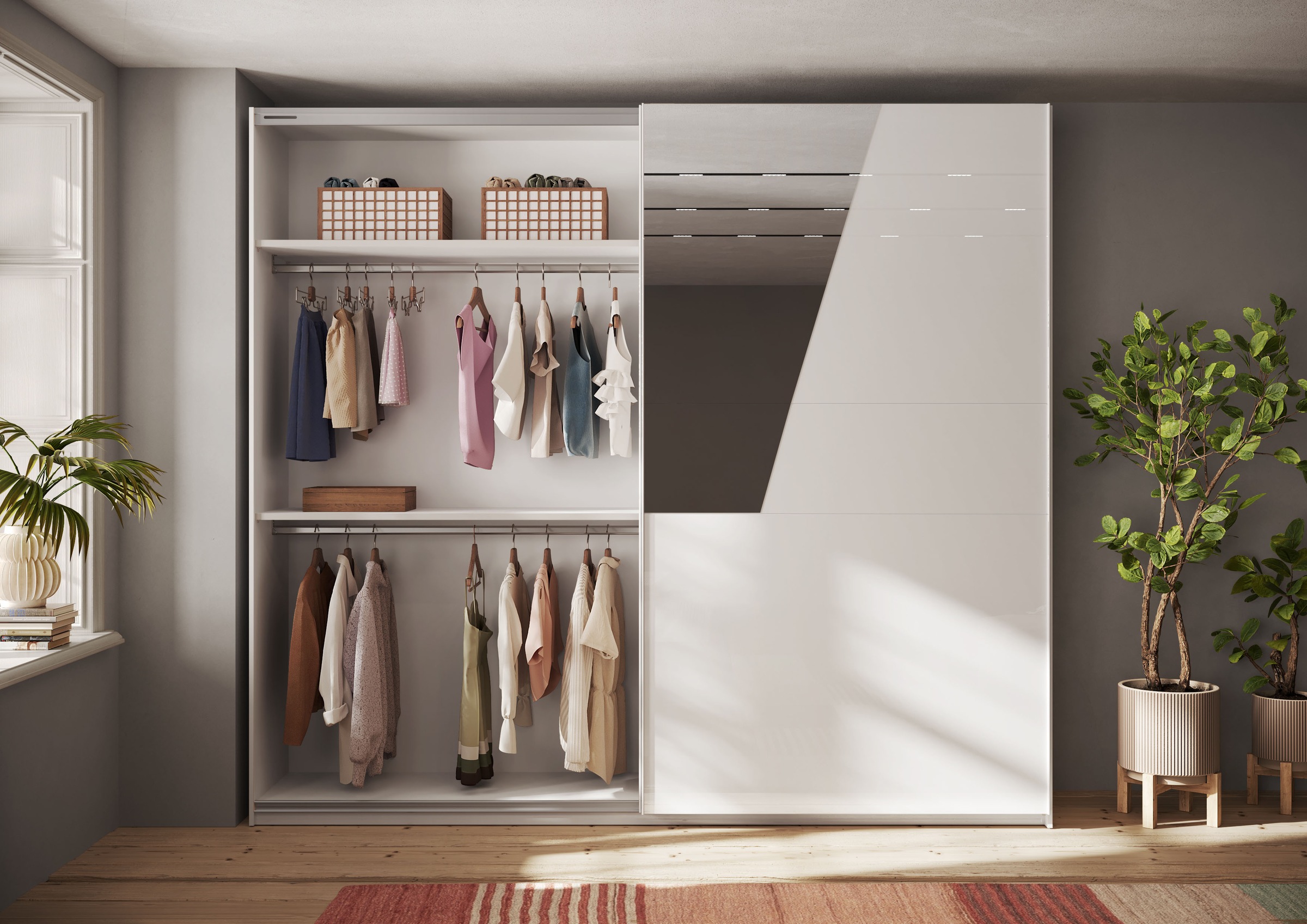 INOSIGN Einlegeboden »Malmo Weiss (1St), Zubehör für Schwebetürenschrank,« Breite 135,2 cm, Tiefe 50 cm, Höhe 2,2 cm