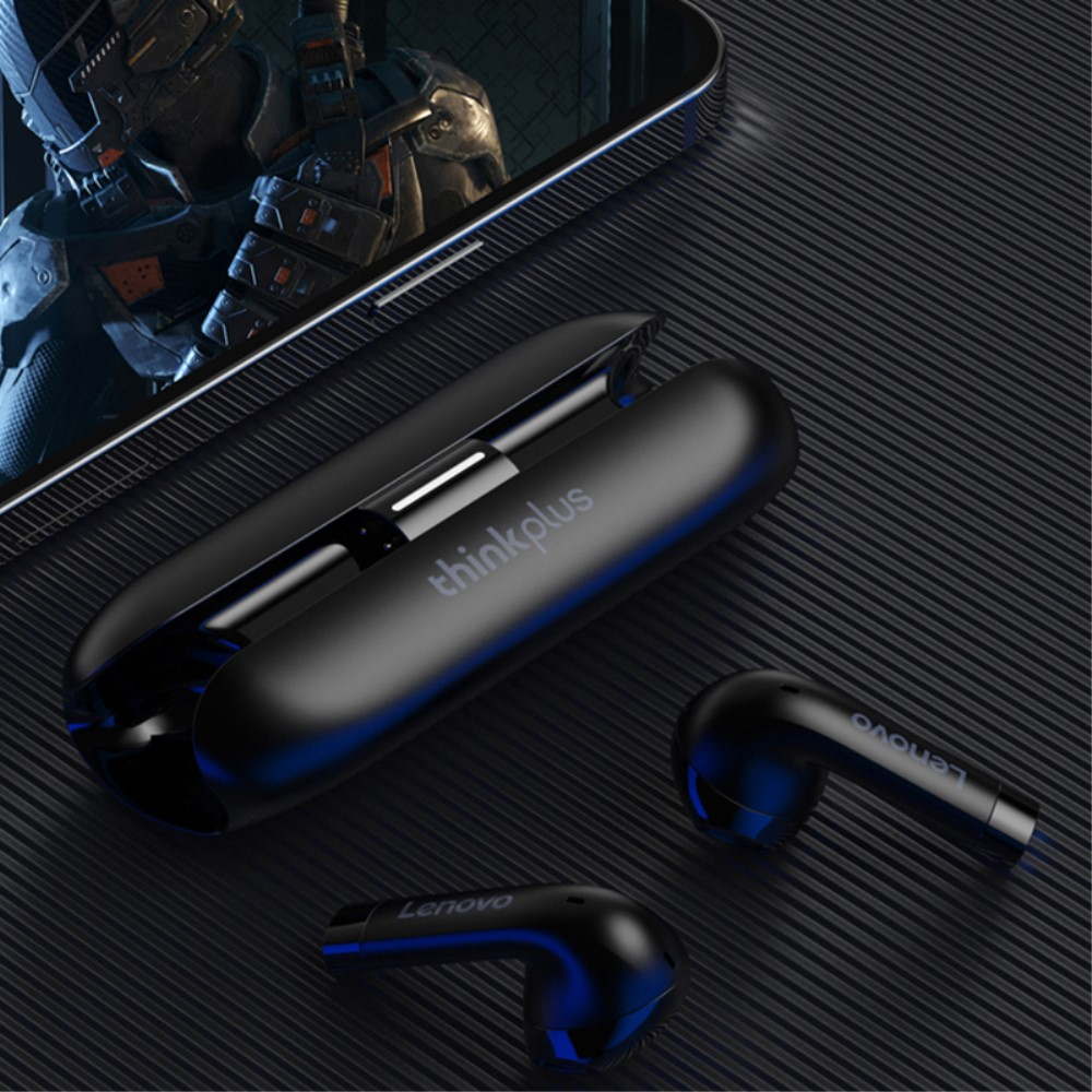 thinkplus TW60W TWS Bluetooth 5.3 In-Ear Kopfhörer Headset mit Ladecase (300mAh) - Schwarz
