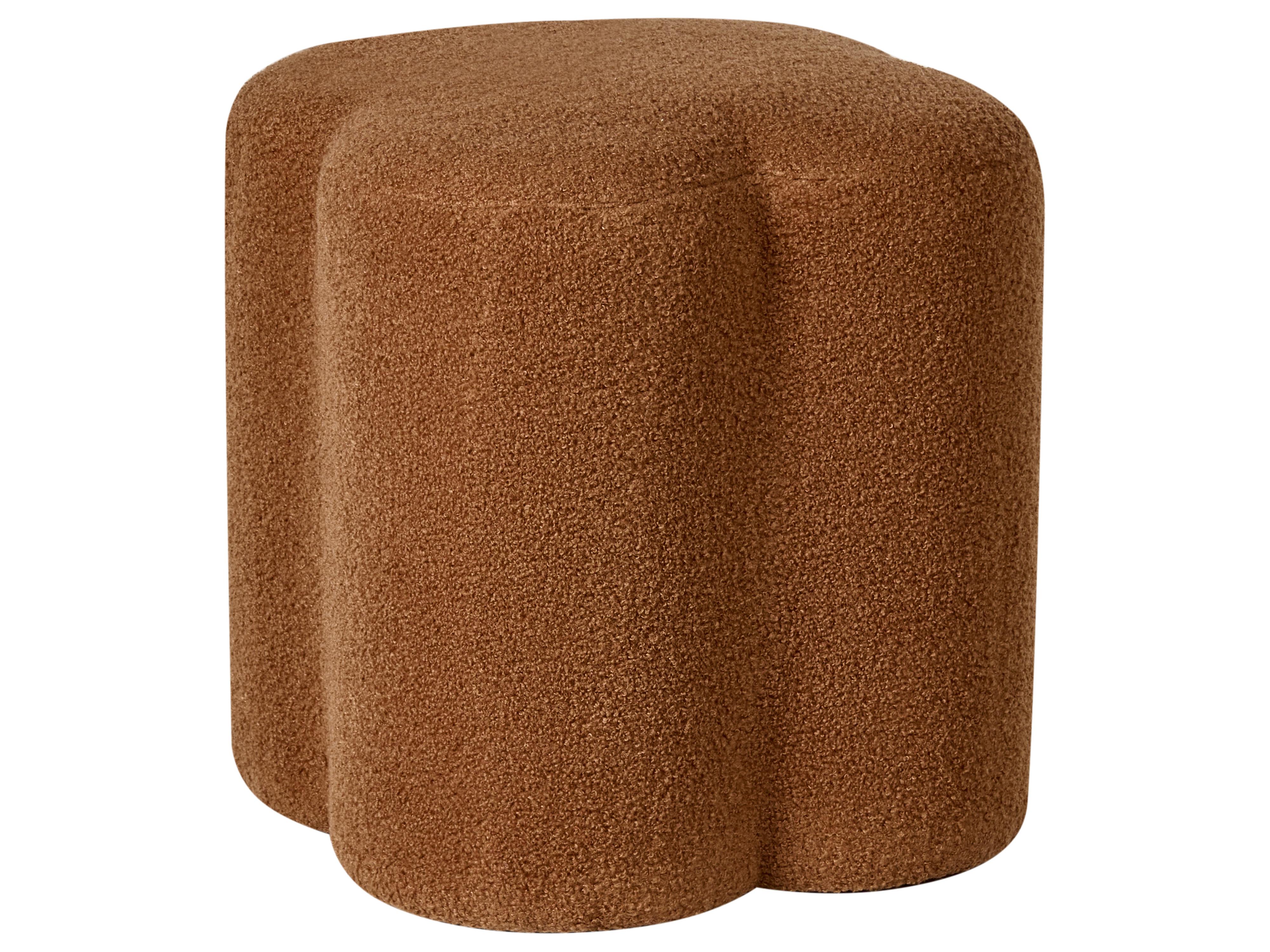 Poef MANCOS Bouclé Goudbruin