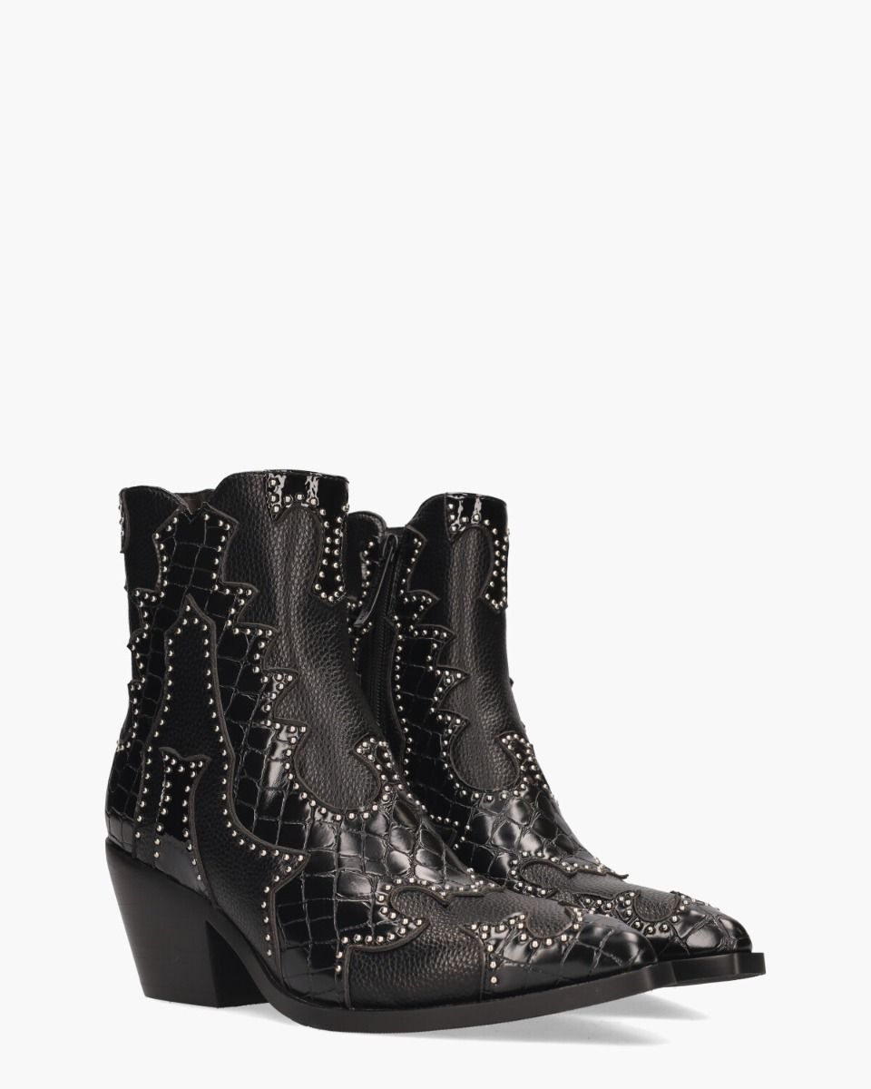 Noa Harmon Miranda Zwart Dames Enkelboots