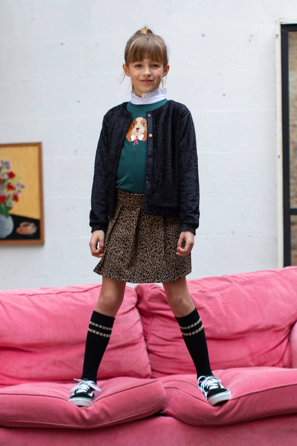 Moodstreet midi rok bruin