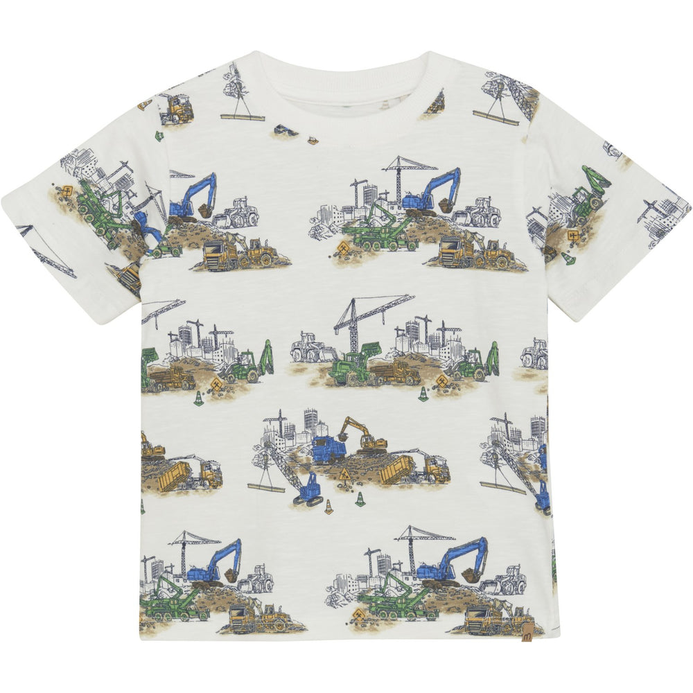 Køb Minymo Marshmallow White T-Shirt AOP