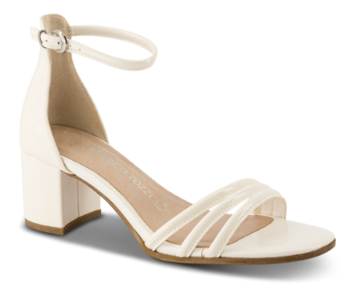 Marco Tozzi Damesandal med hæl Beige 2-2-28300-20
