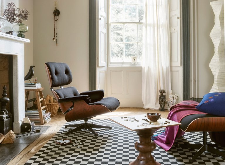 Vitra Colour Block plaid 204x130 bordeaux
