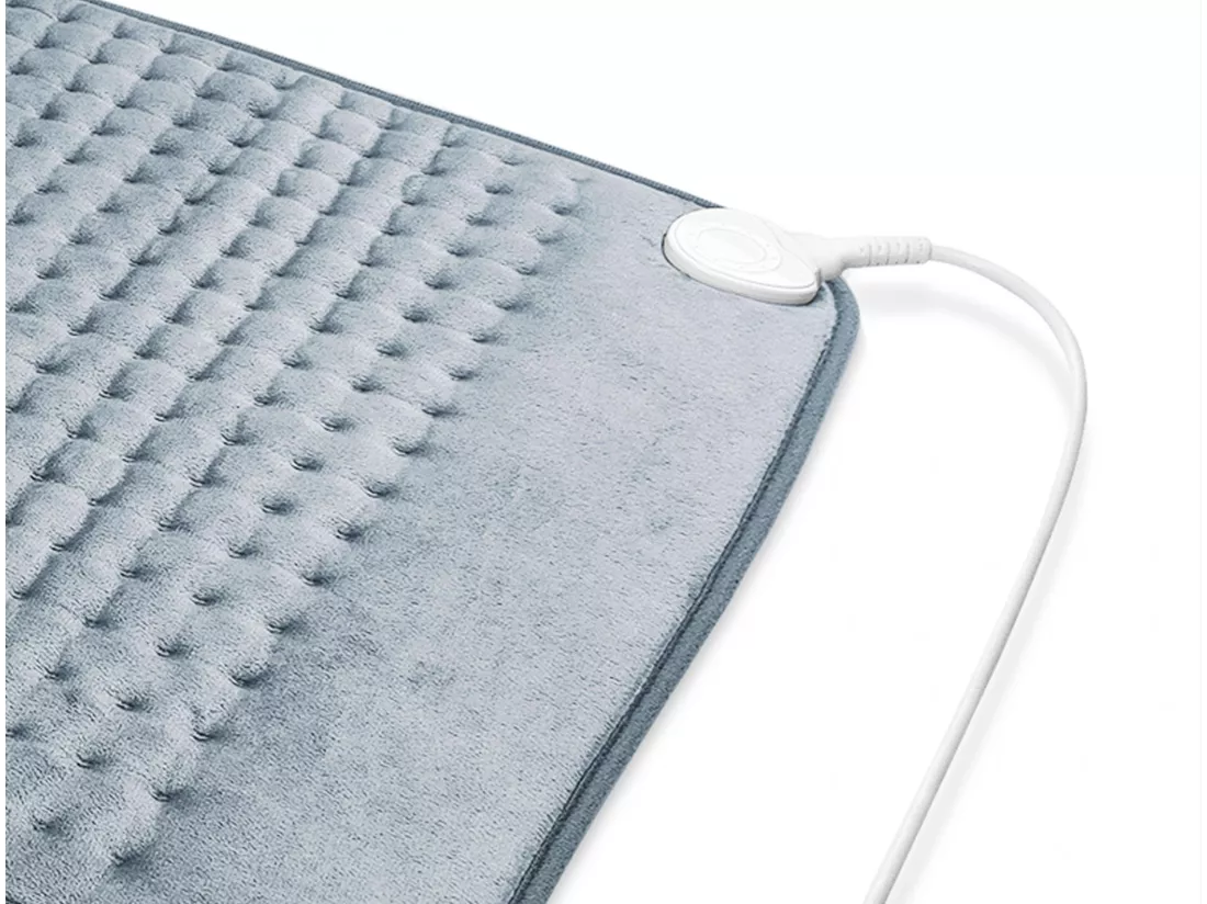 Coussin électrique chauffant pour corps 100W laine gris