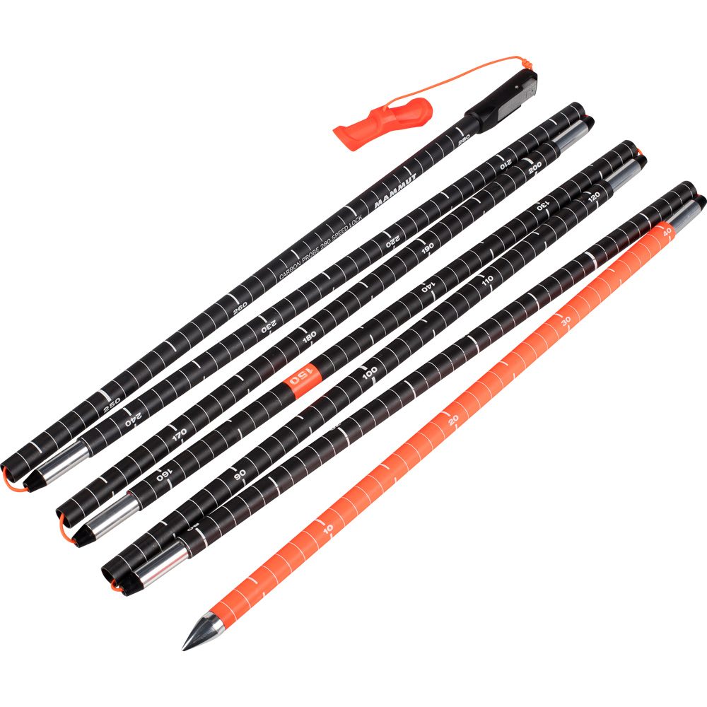 Mammut Carbon Probe 280 speed lock Lawinensonde neon orange