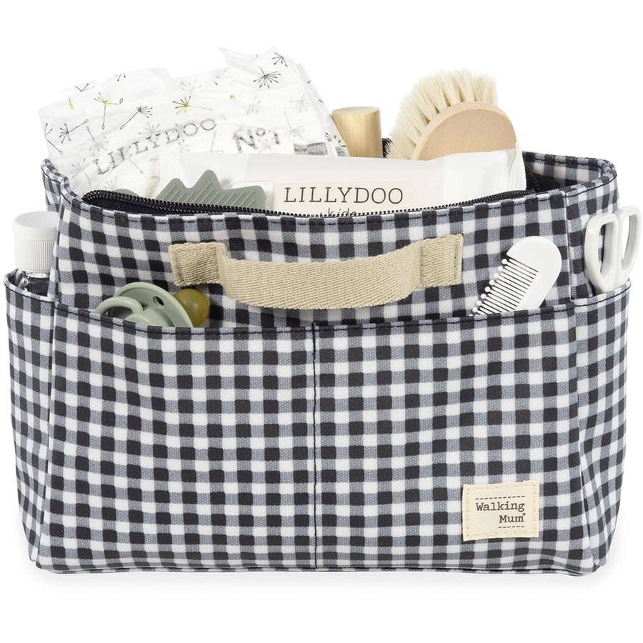 Walking Mum Wickelorganizer I Love Vichy schwarz