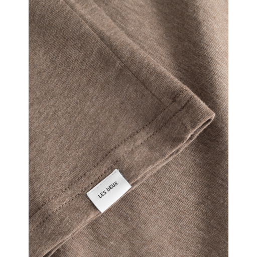 Les Deux Nørregaard T-shirt, Mountain Grey Melange/Orange, S