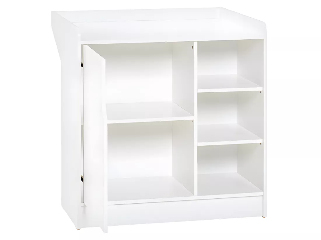 Commode à langer et armoire 1 porte Maxim Blanc