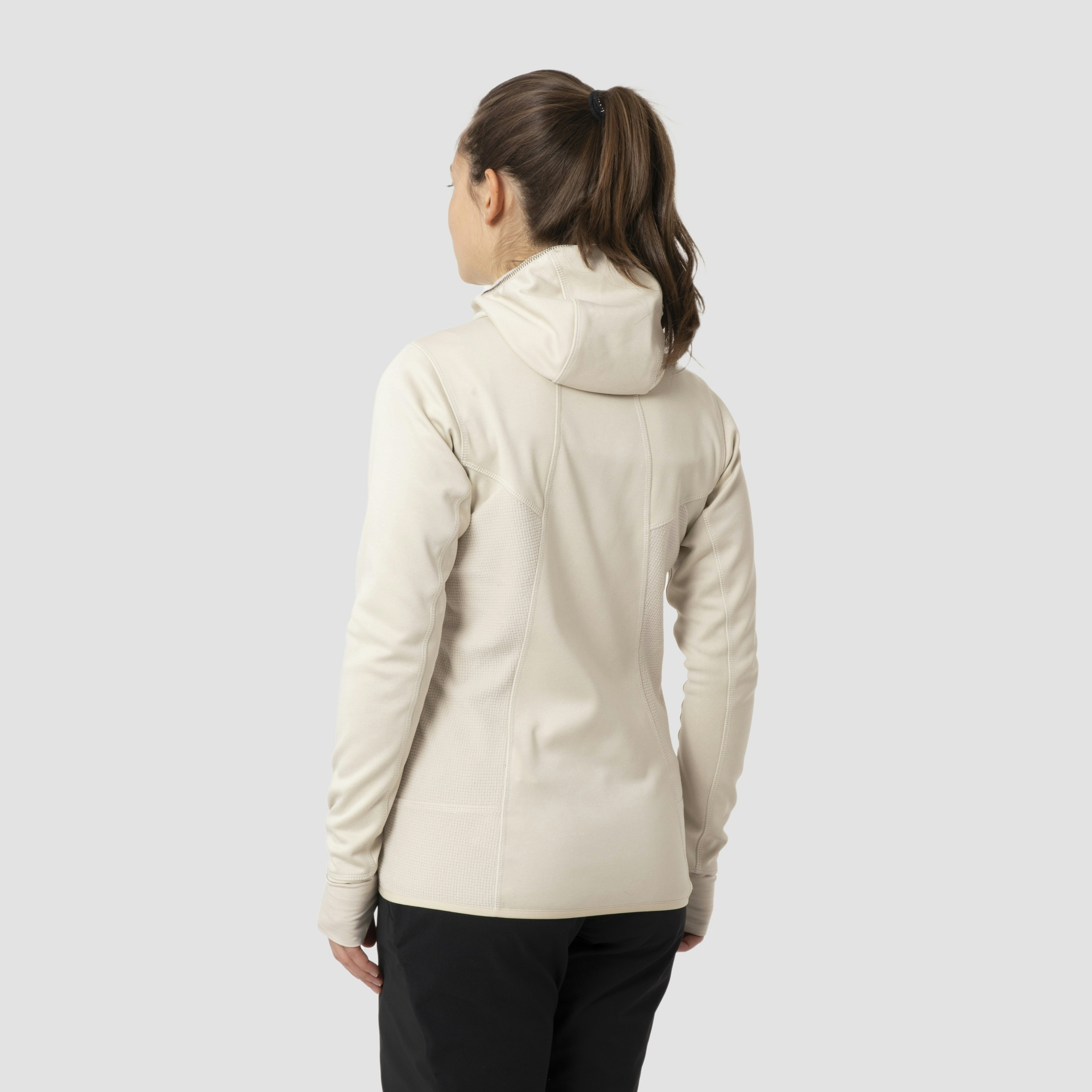 Puez Hybrid Polarlite Damen Fleecejacke Mit Kapuze