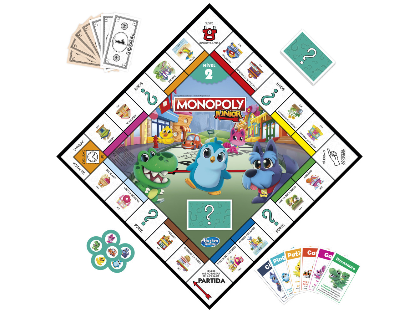 JOGO MONOPOLY JUNIOR 2 EM 1
