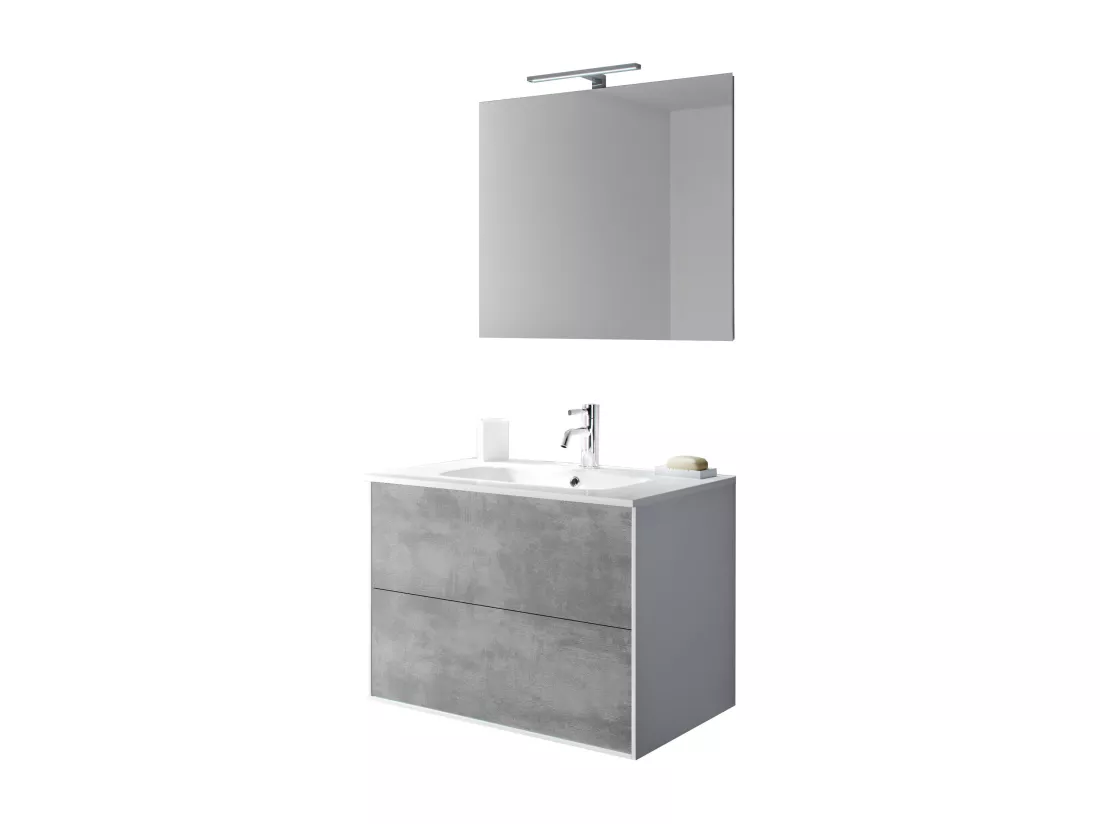 Ensemble de salle de bain 4 pièces IGEA ciment