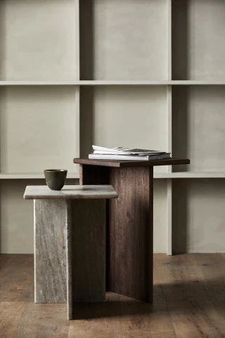 Nordal  Glina High, sofaborde - Wood/Marble