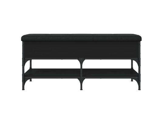 VIDAXL - Banc à chaussures noir 102x42x45 cm bois d'ingénierie
