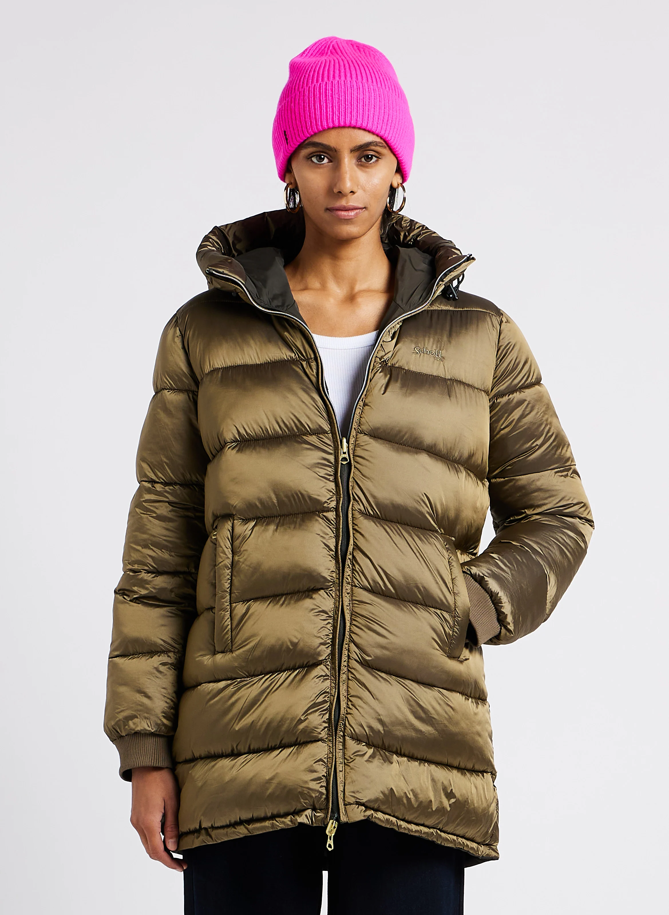 Doudoune à capuche | Multicolore