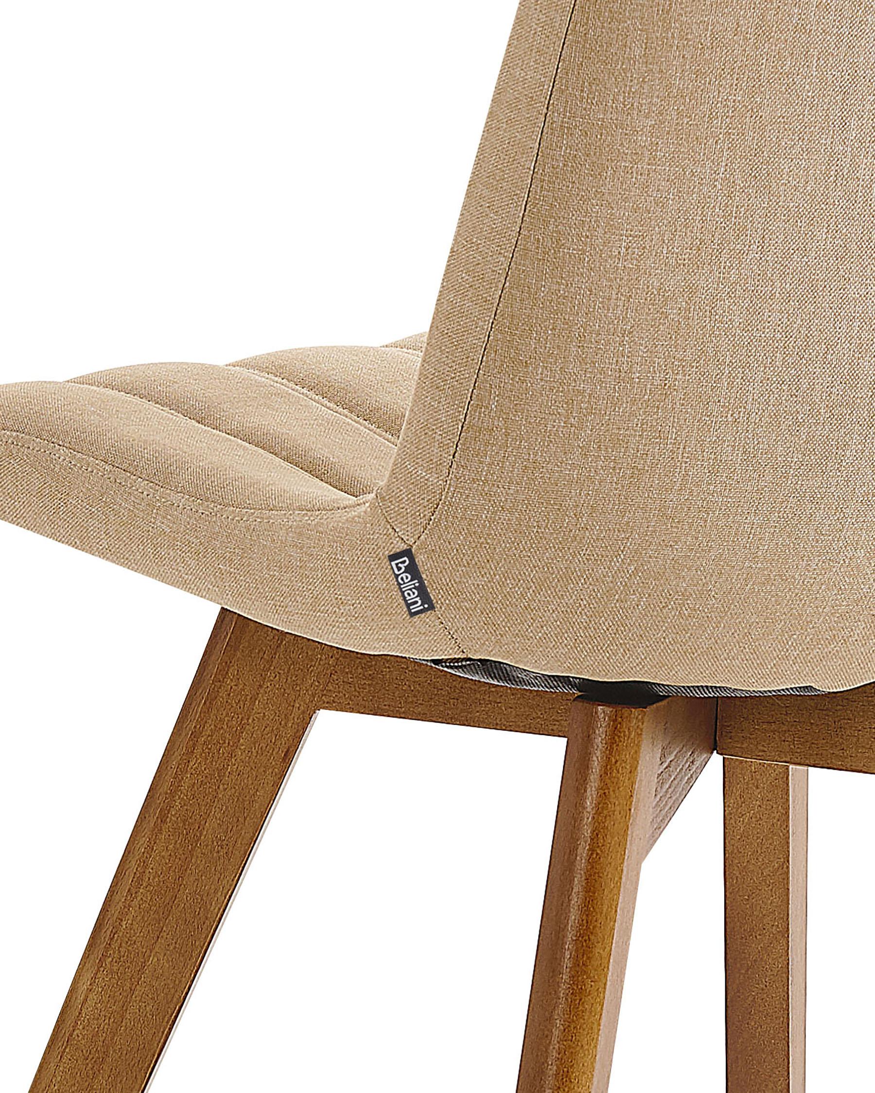 Set van 2 eetkamerstoelen CALGARY Zandbeige