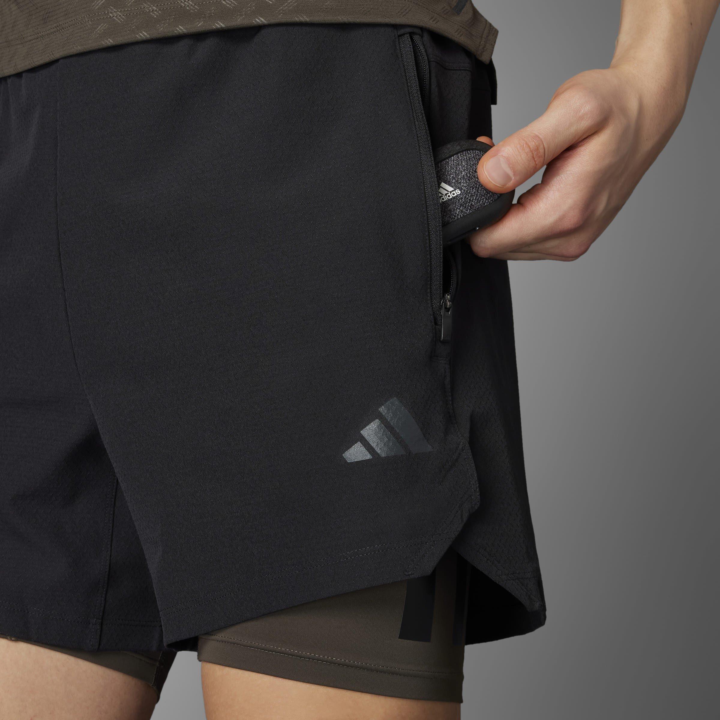 adidas Power Workout Two in One Shorts Mens