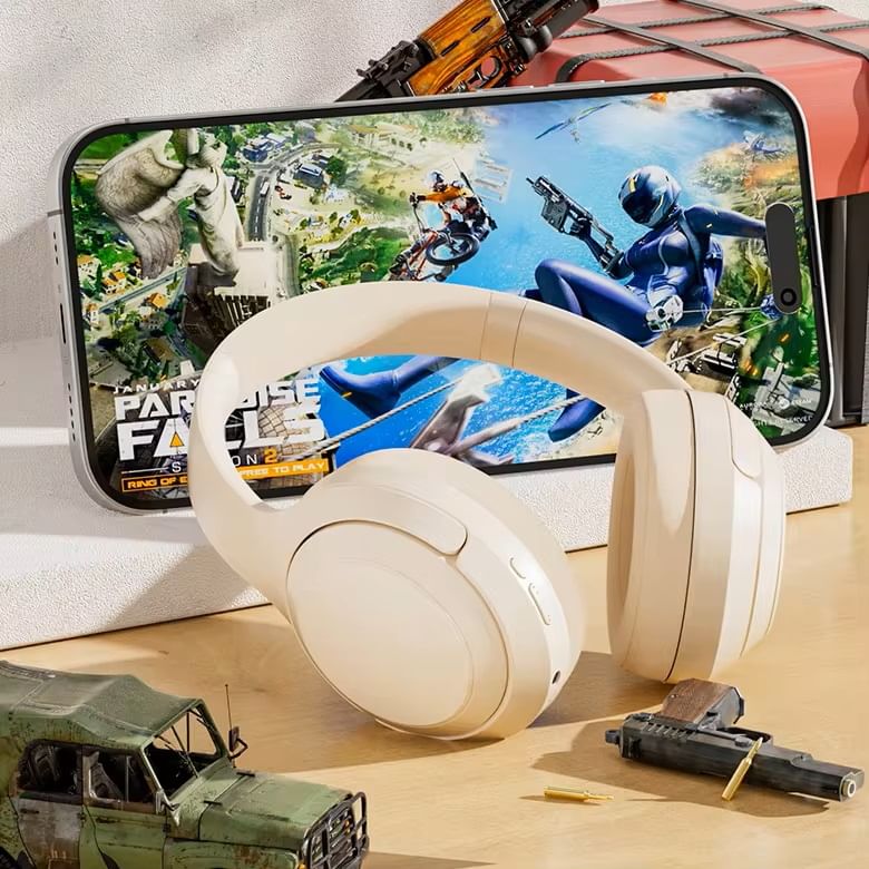 HOMTEC - USB oplaadbare Bluetooth-hoofdtelefoon