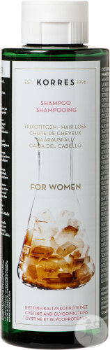 Korres Shampoing Anti-Chute Femme Cystine Et Glycoprotéines Flacon 250ml
