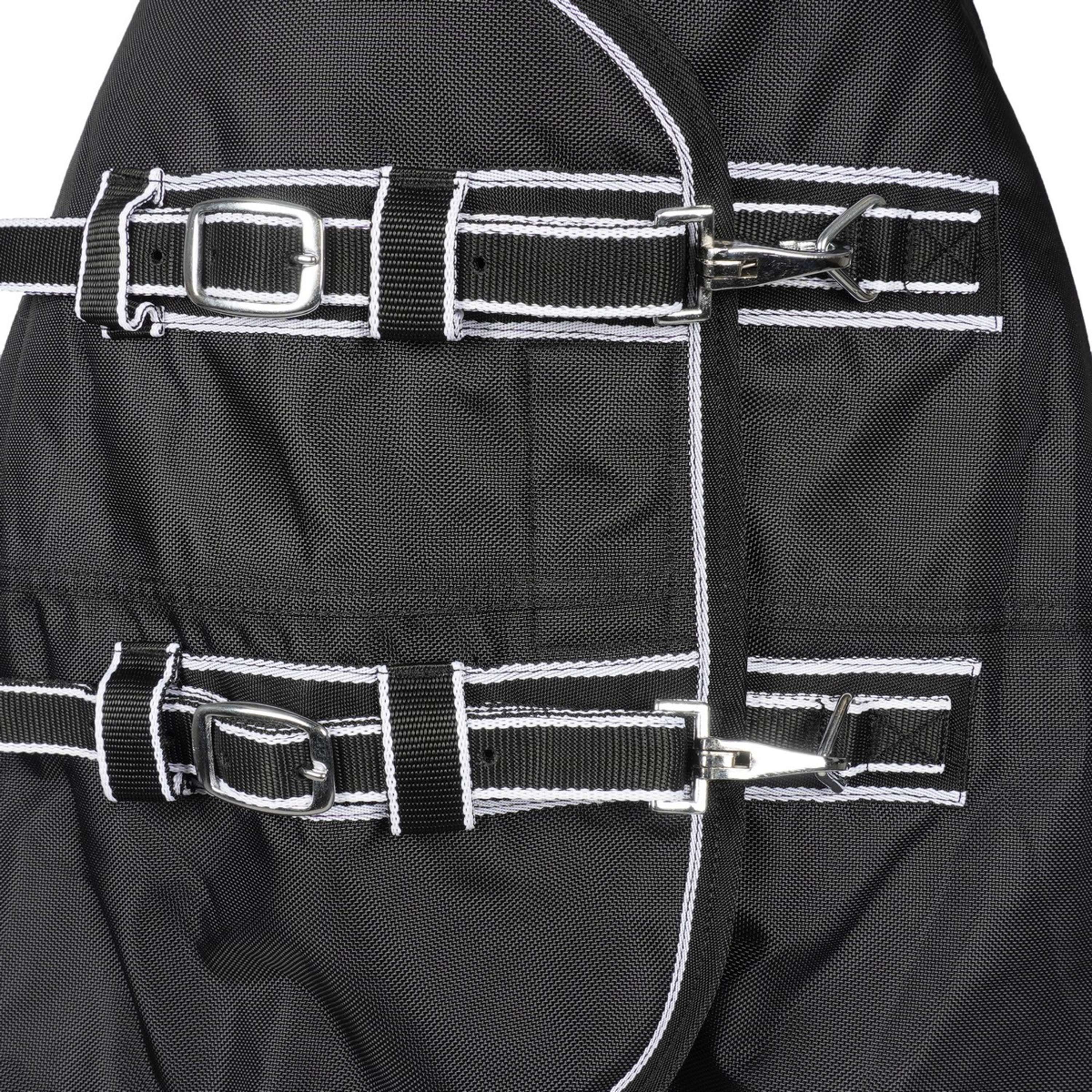 HKM Outdoordeken Premium 1680D 100g met Teddy voering Zwart