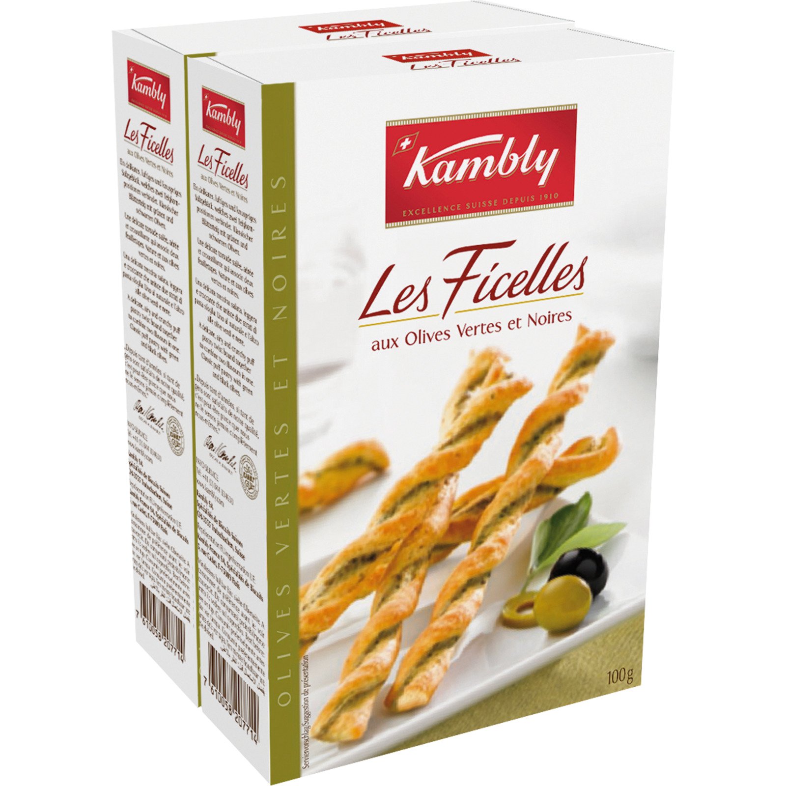 Kambly Les Ficelles Olives 2 x 100 g