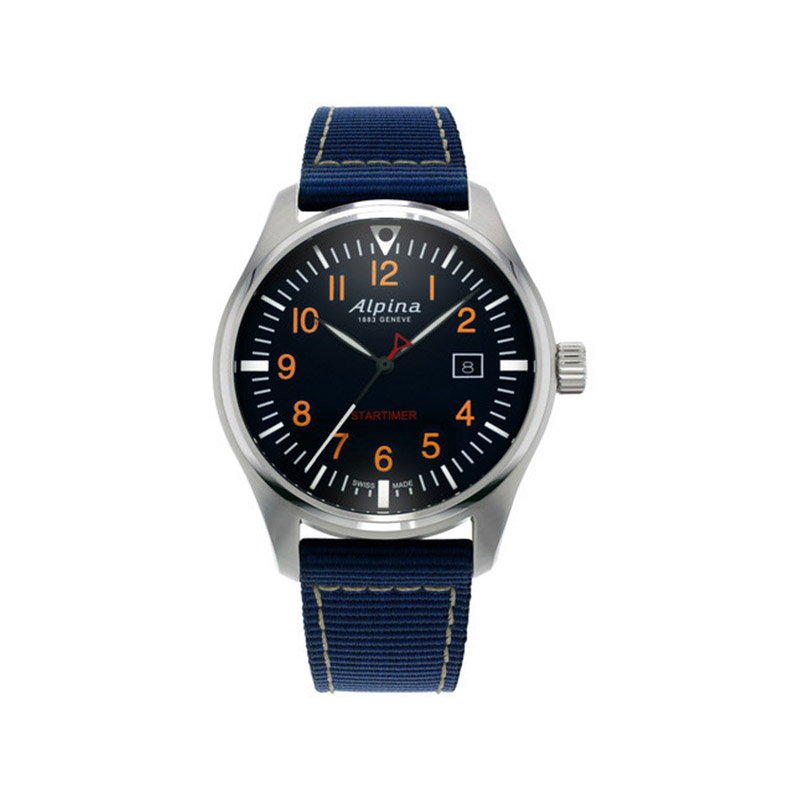Montre Alpina homme acier nylon