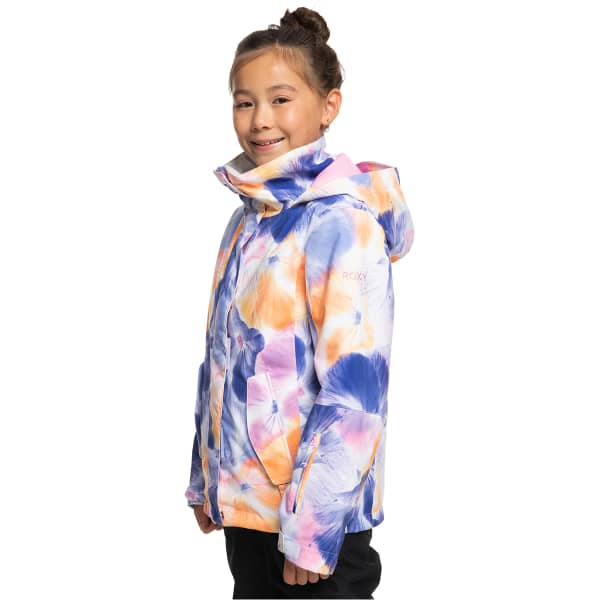 Veste de ski ROXY JETTY GIRL JK SNJT BRIGHT WHITE PANSY PANSY RG