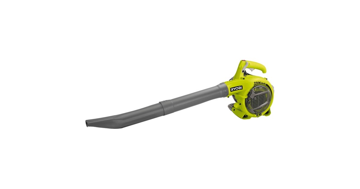 Ryobi26 cc benzinemotorgedreven blazer-zuiger-hakselaar bladzuiger / bladblazer  (Groen)