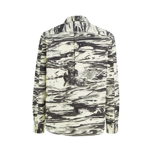 Calvin Klein Mønstret Overshirt, Egret, XXL