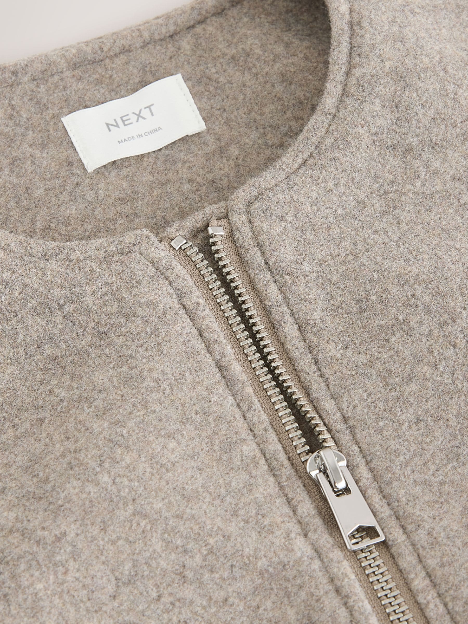 Grijs - Bubble Hem Jacket (6-14yrs)