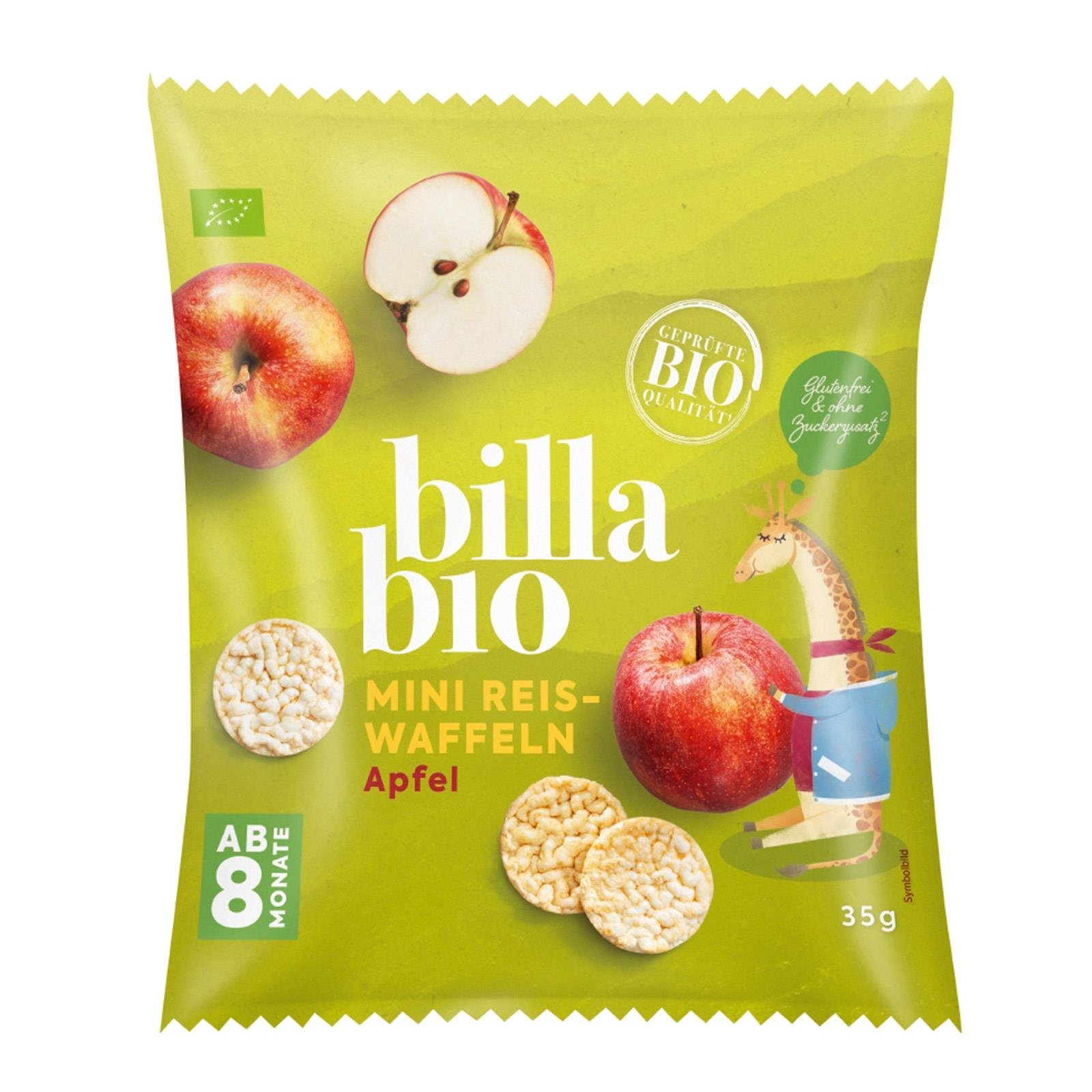 BILLA Bio Apfel Mini Reiswaffeln