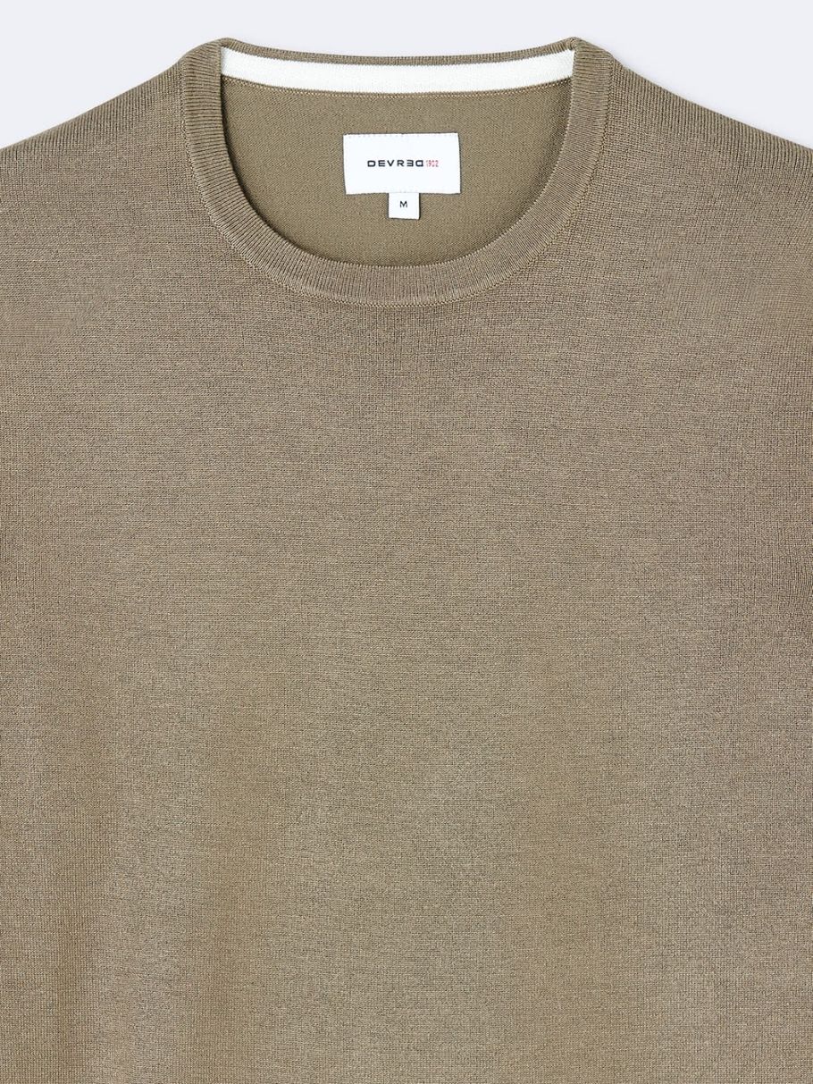 Pull col rond en viscose certifiée