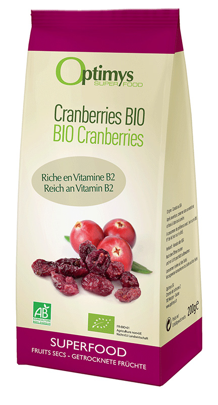 OPTIMYS Cranberries Bio 200 g