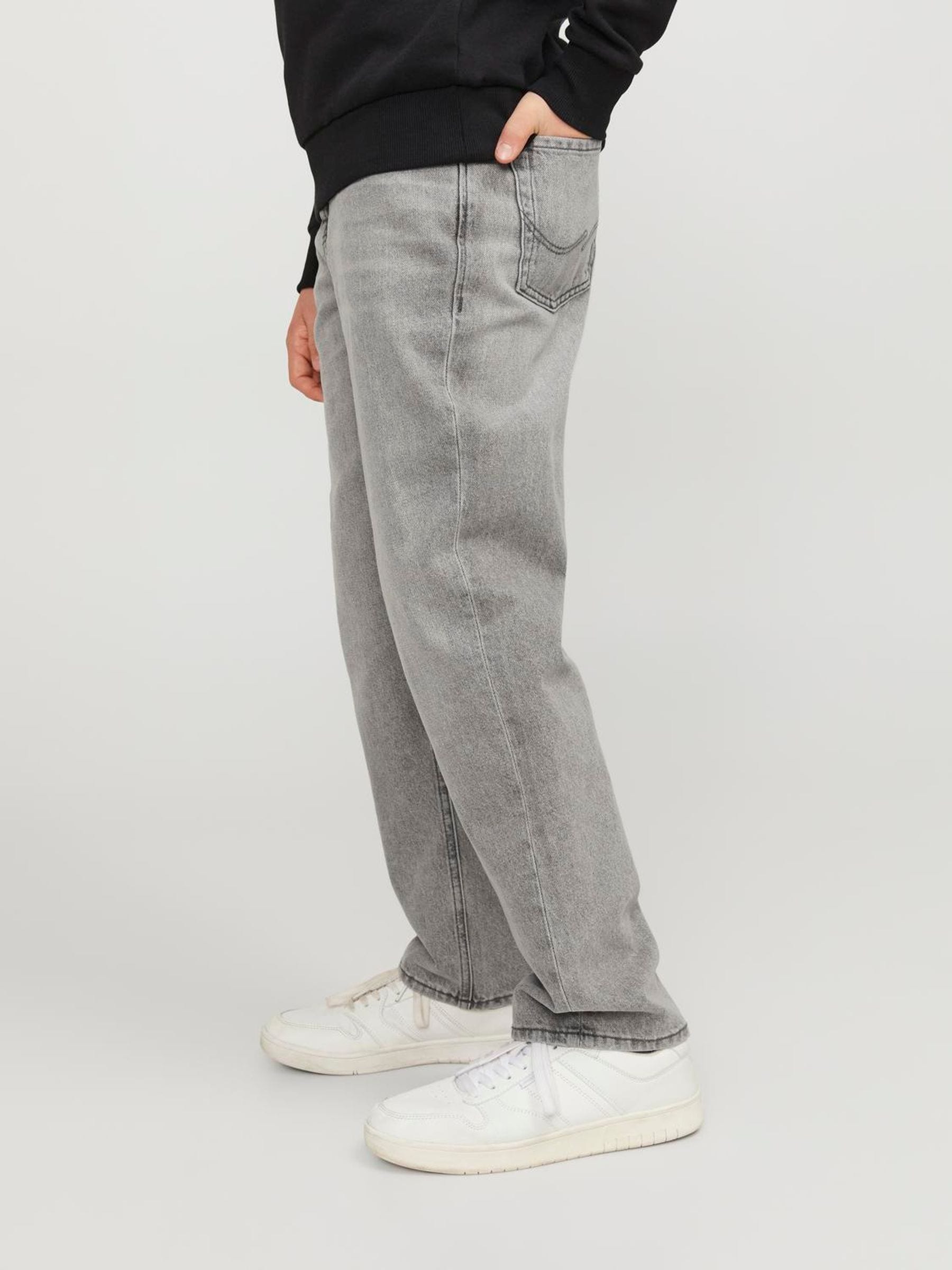 Grijs - JACK & JONES Junior Chris Relaxed Fit Black Jeans