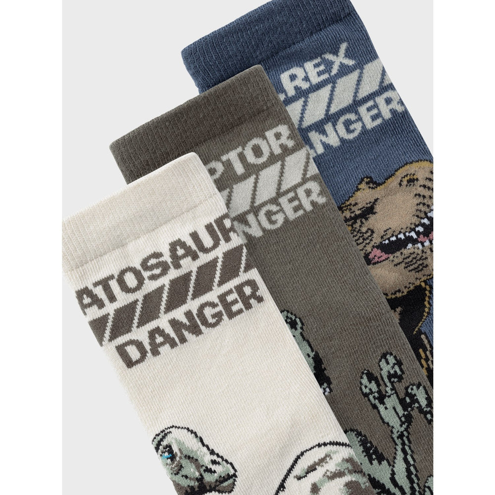 Køb Name It Bering Sea Sofus Jurassic 3-pak Strømper
