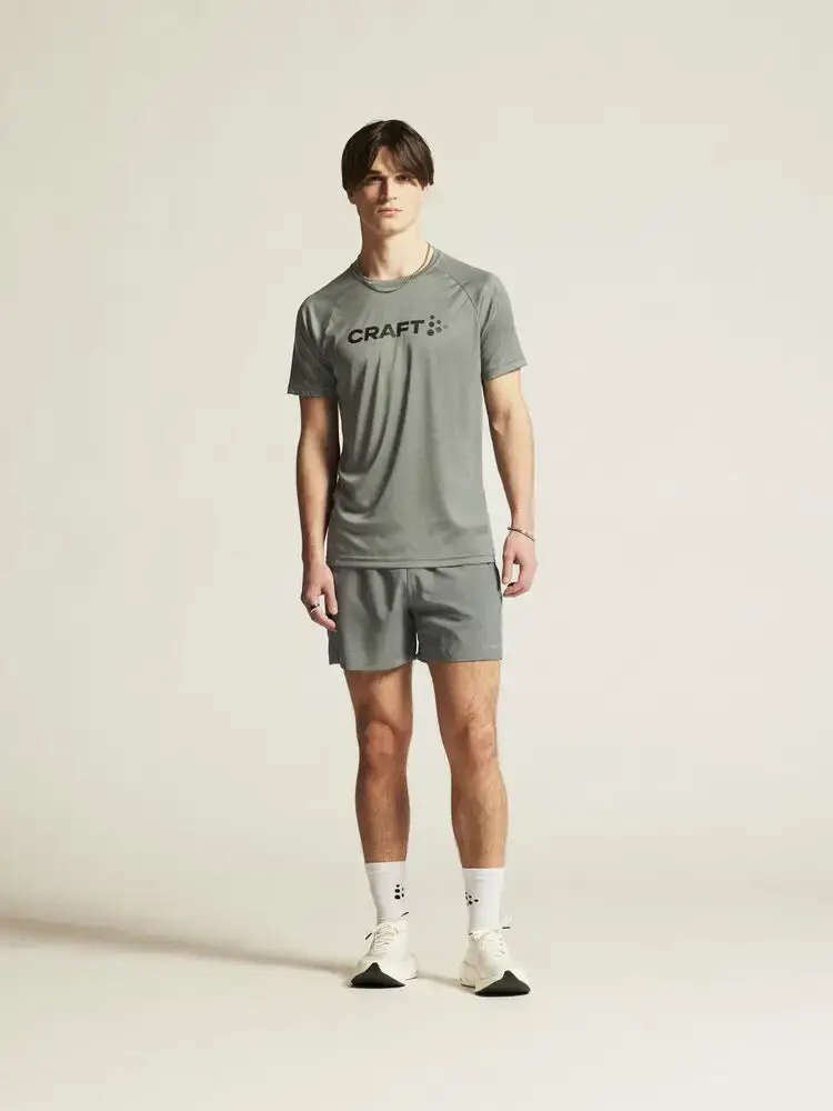 Craft CORE Essence 2 Hardloopbroek Kort Grijs/Groen Dames