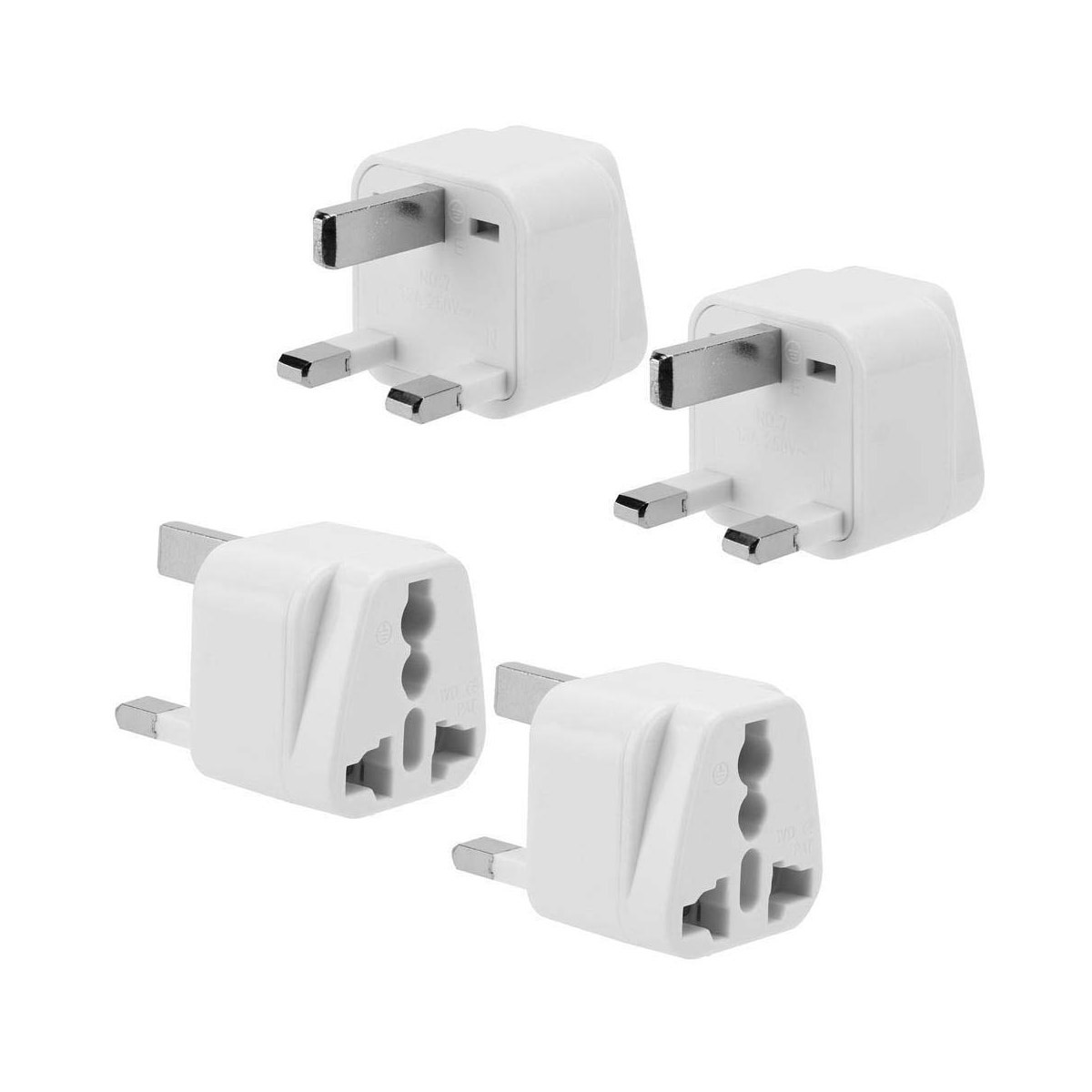 4x Socket Adapter Reise Plug Converter (uk type g)